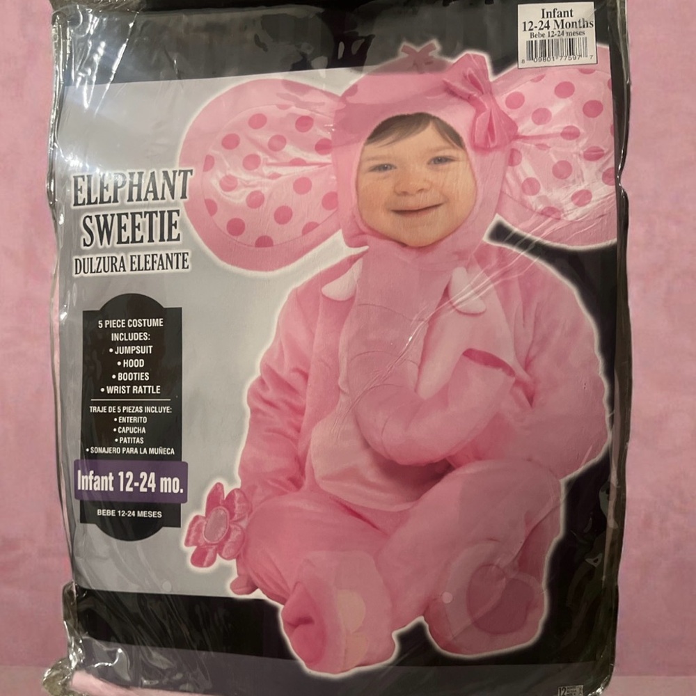 Elephant Sweetie Infant Costume 12-24 Months NEW! - Picture 3 of 9